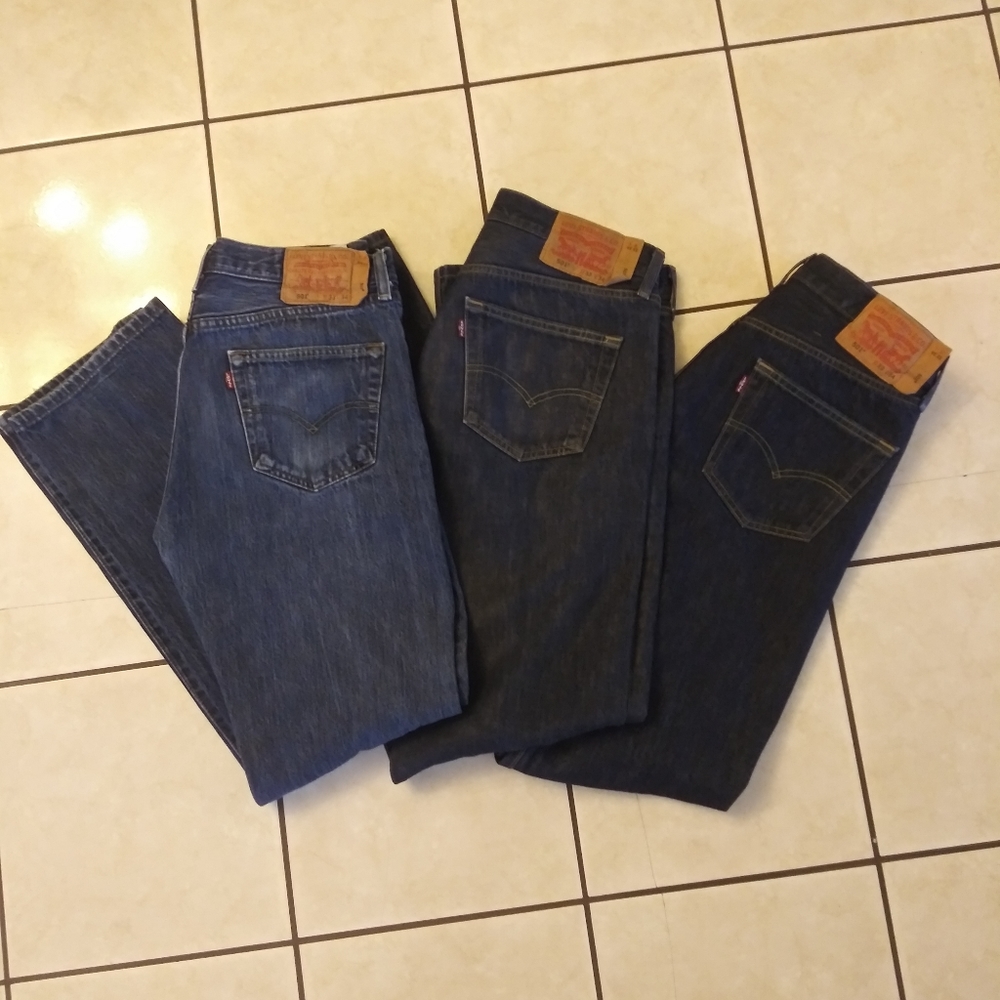 3× Levi's 501 Jeans